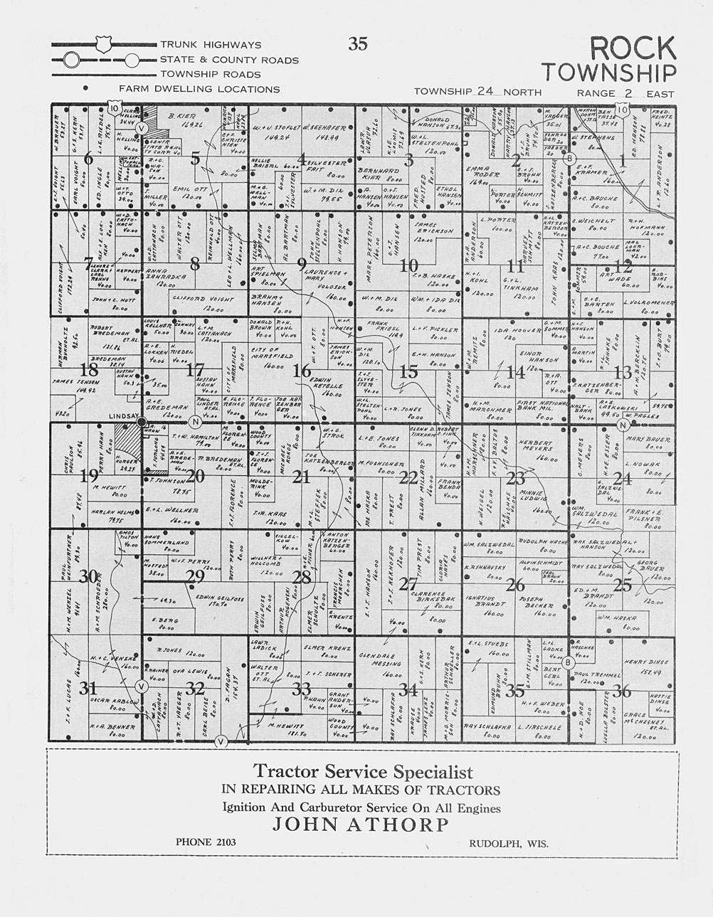 Wood County Wisconsin Plat Map